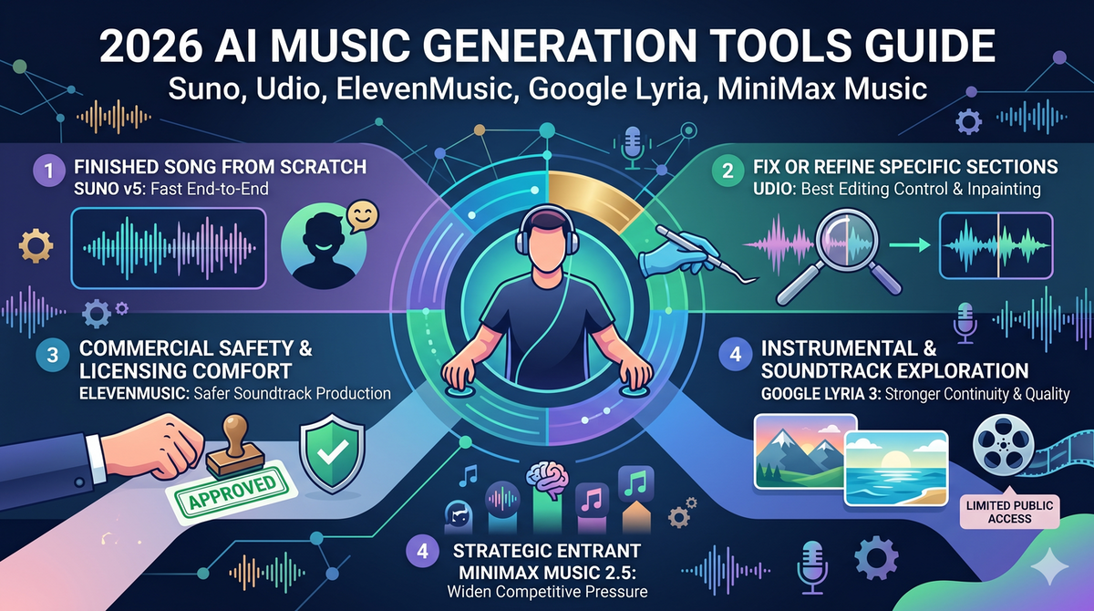 AI Music Generation Tools(2026 Guide)