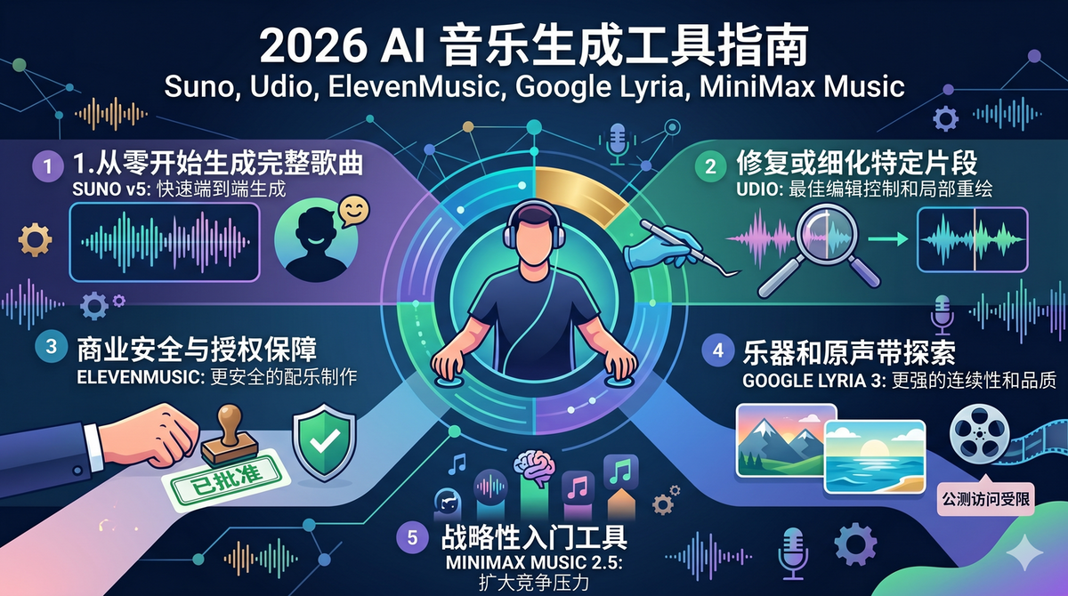 AI音乐生成（2026指南）